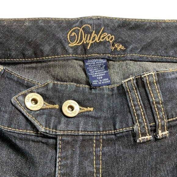 Duplex by Tyte Women's Denim Blue Jean Bermuda Shorts Size 12P​​​​ - Picture 2 of 9